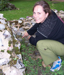 Amity Wilczek with plants